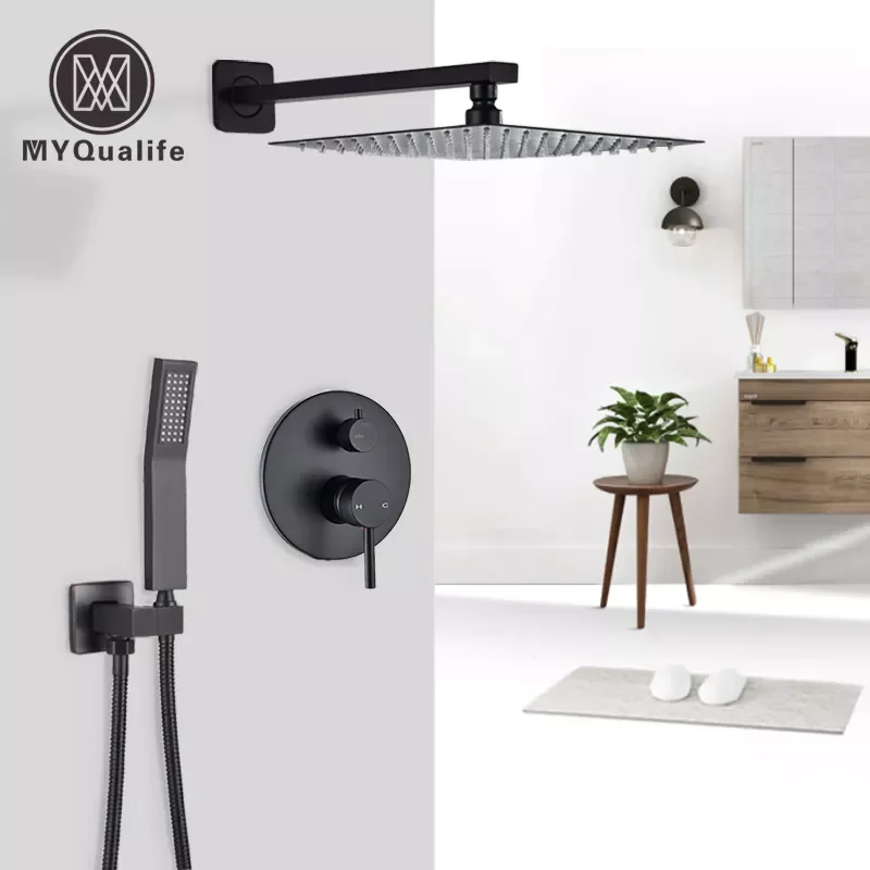 Matte Black Shower Faucet Brass Shower Set Rainfall Shower Mixer Tap Matte Black Bath Shower Tap Brass 2-ways Mixer Valve
Matte Black Shower Faucet Brass Shower Set Rainfall Shower Mixer Tap Matte Black Bath Shower Tap Brass 2-ways Mixer Valve