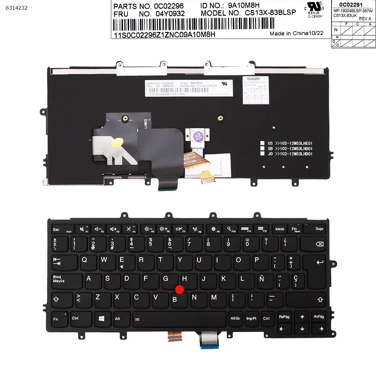 SP Клавиатура для ноутбука IBM Thinkpad X240 X240S X250 X260 X230S 20HN черная рамка с черной подсветкой и точкой совместима с X270
SP Клавиатура для ноутбука IBM Thinkpad X240 X240S X250 X260 X230S 20HN черная рамка с черной подсветкой и точкой совместима с X270