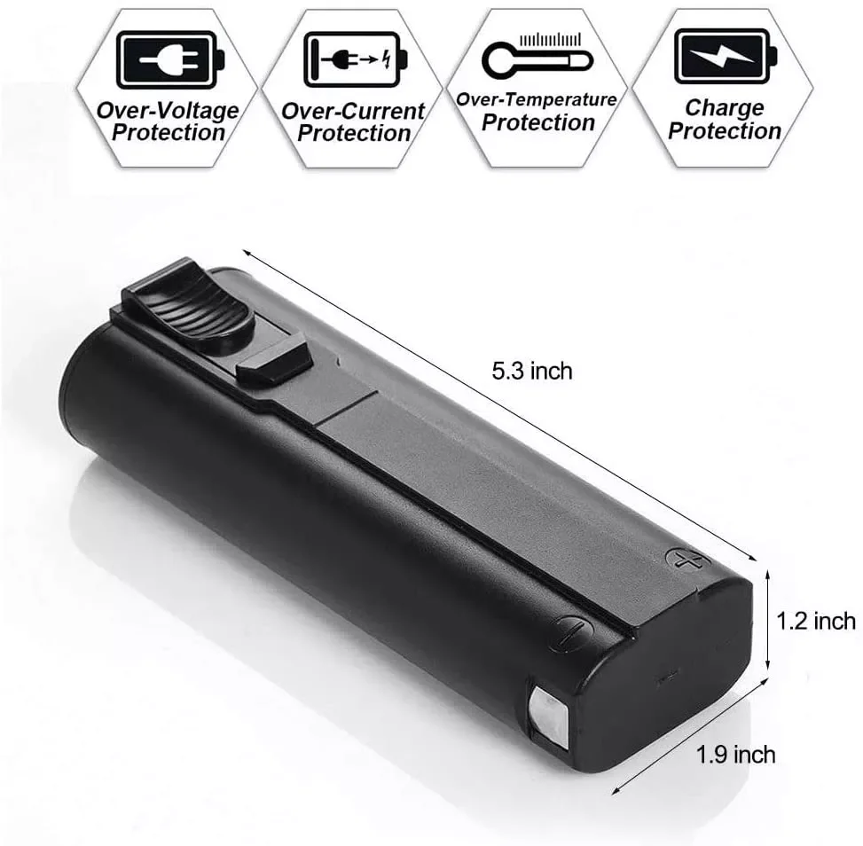 Powtree 6V 4.0Ah NI-MH Battery Replacement For Paslode 404717 B20544E BCPAS-404717 404400 900400 900420 900600 power tool
Powtree 6V 4.0Ah NI-MH Battery Replacement For Paslode 404717 B20544E BCPAS-404717 404400 900400 900420 900600 power tool