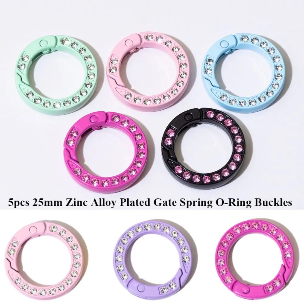 5pcs Multicolors Spring O-Ring Buckles High quality Round Shape 25mm Bag Belt Buckle Diamond Carabiner Purses Handbags
5pcs Multicolors Spring O-Ring Buckles High quality Round Shape 25mm Bag Belt Buckle Diamond Carabiner Purses Handbags