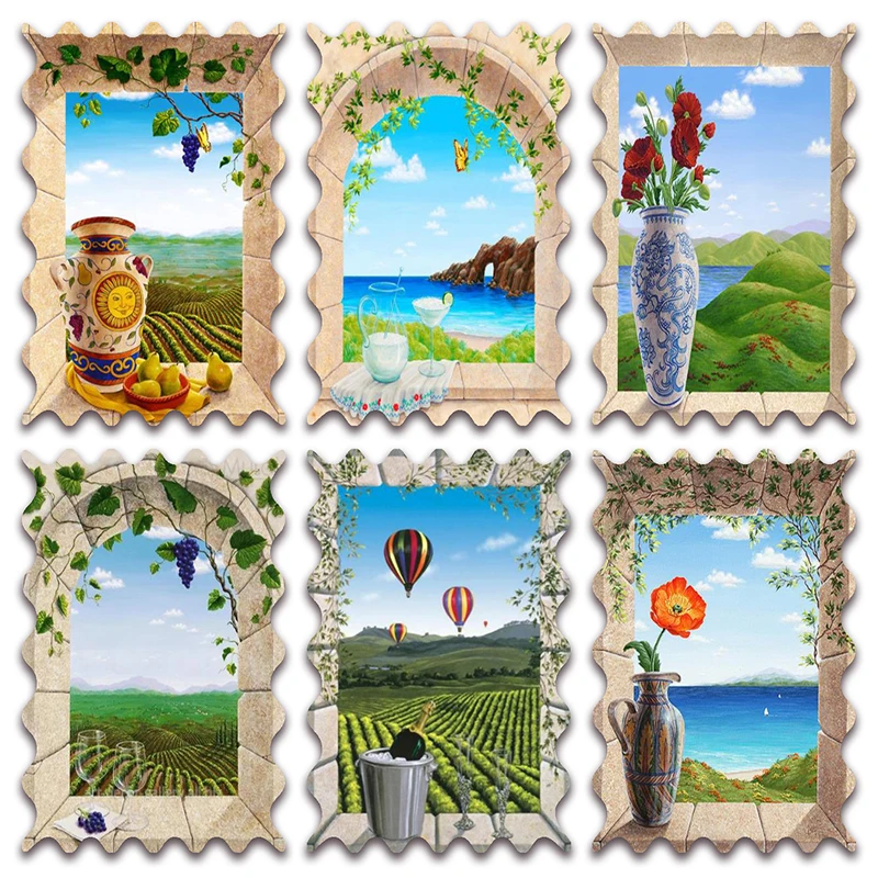 New Full Diamond painting mosaic embroidery Cross stitch landscape Door window flower vase Mountain sea outdoors Home decor E375
New Full Diamond painting mosaic embroidery Cross stitch landscape Door window flower vase Mountain sea outdoors Home decor E375