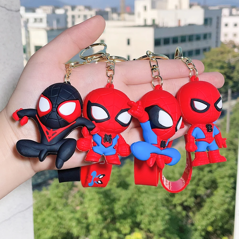 Disney Spiderman Keychain Cartoon Cute Spider Man Figure Keyring for Fashion Backpack Ornament Accessories Gifts for Children
Disney Spiderman Keychain Cartoon Cute Spider Man Figure Keyring for Fashion Backpack Ornament Accessories Gifts for Children
