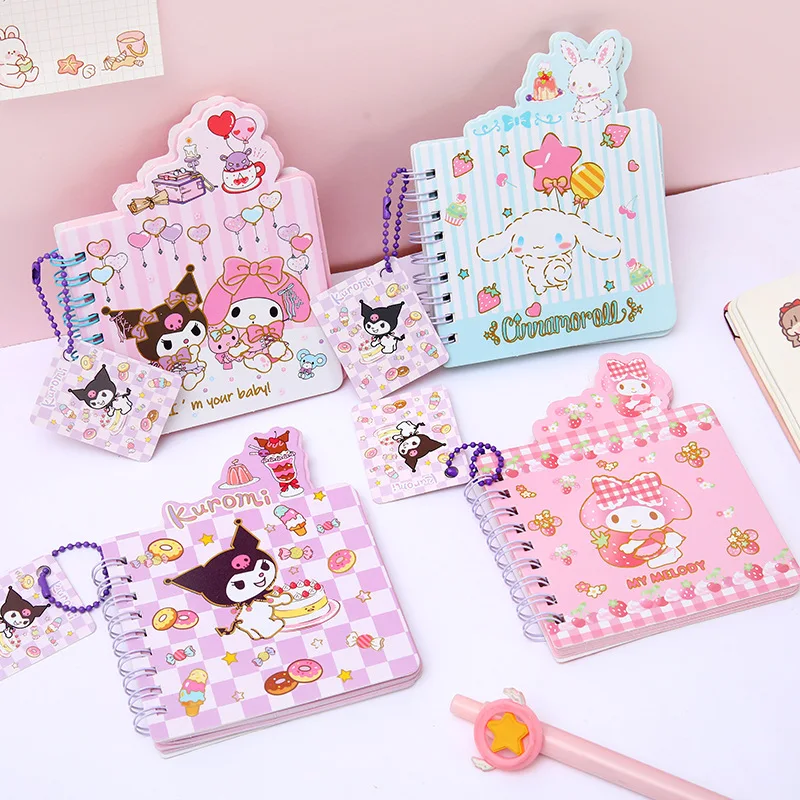 4Pcs Kawaii Sanrio Coil Notebook My Melody Cinnamoroll Kuromi Anime Cute Portable Cartoon Pocket Book Students Stationery Gifts
4Pcs Kawaii Sanrio Coil Notebook My Melody Cinnamoroll Kuromi Anime Cute Portable Cartoon Pocket Book Students Stationery Gifts