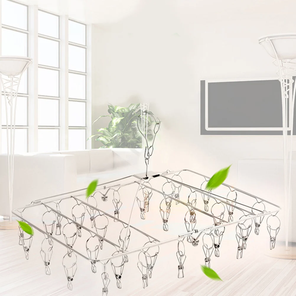Stainless Steel Suit Hanger Coat Hanger Sock Hanger With 52 Clips Aluminium Alloy Laundry Hanging Air Dryer Dress Hanger
Stainless Steel Suit Hanger Coat Hanger Sock Hanger With 52 Clips Aluminium Alloy Laundry Hanging Air Dryer Dress Hanger