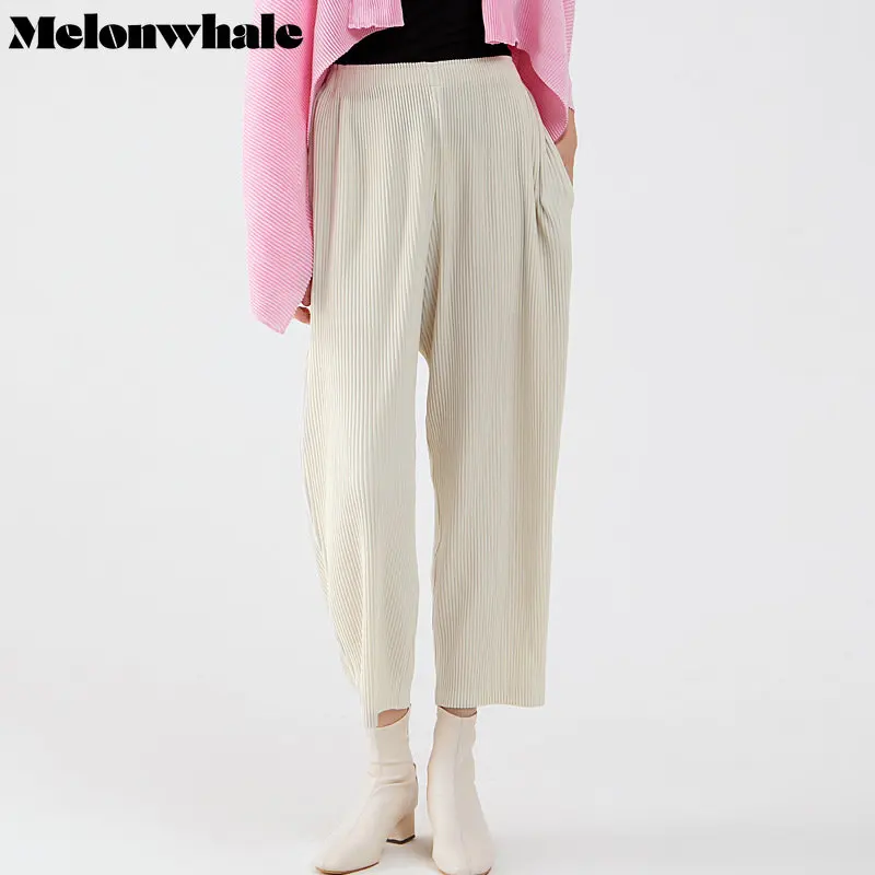 MelonWhale Beige Pleated Long Wide Leg Pants High Elastic Waist New Loose Fit Trousers Women Fashion Tide Spring Summer 2023
MelonWhale Beige Pleated Long Wide Leg Pants High Elastic Waist New Loose Fit Trousers Women Fashion Tide Spring Summer 2023