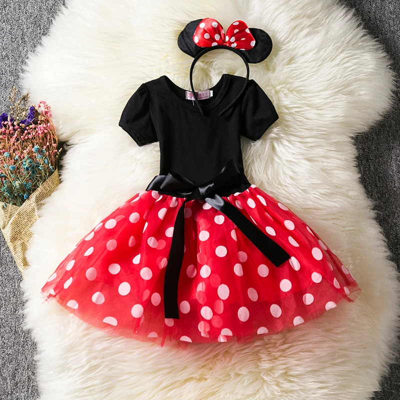 Girls Minnie Mouse Cosplay Cartoon Costume Kids Short Sleeve Polka Dot Princess Dress Up Children Birthday Party Clothing
Girls Minnie Mouse Cosplay Cartoon Costume Kids Short Sleeve Polka Dot Princess Dress Up Children Birthday Party Clothing