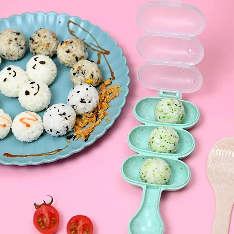 Creativity Rice Ball Molds Sushi Mold Maker DIY Sushi Maker Onigiri Kitchen Sushi Making Tools Bento Accessories With Rice Spoon
Creativity Rice Ball Molds Sushi Mold Maker DIY Sushi Maker Onigiri Kitchen Sushi Making Tools Bento Accessories With Rice Spoon