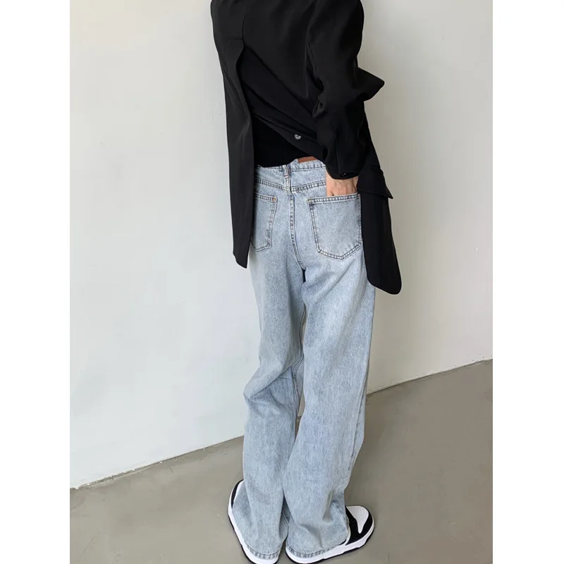 Summer thin retro texture high-waisted straight wide-leg jeans loose and tall and thin casual trousers women sokotoo men jeans
Summer thin retro texture high-waisted straight wide-leg jeans loose and tall and thin casual trousers women sokotoo men jeans