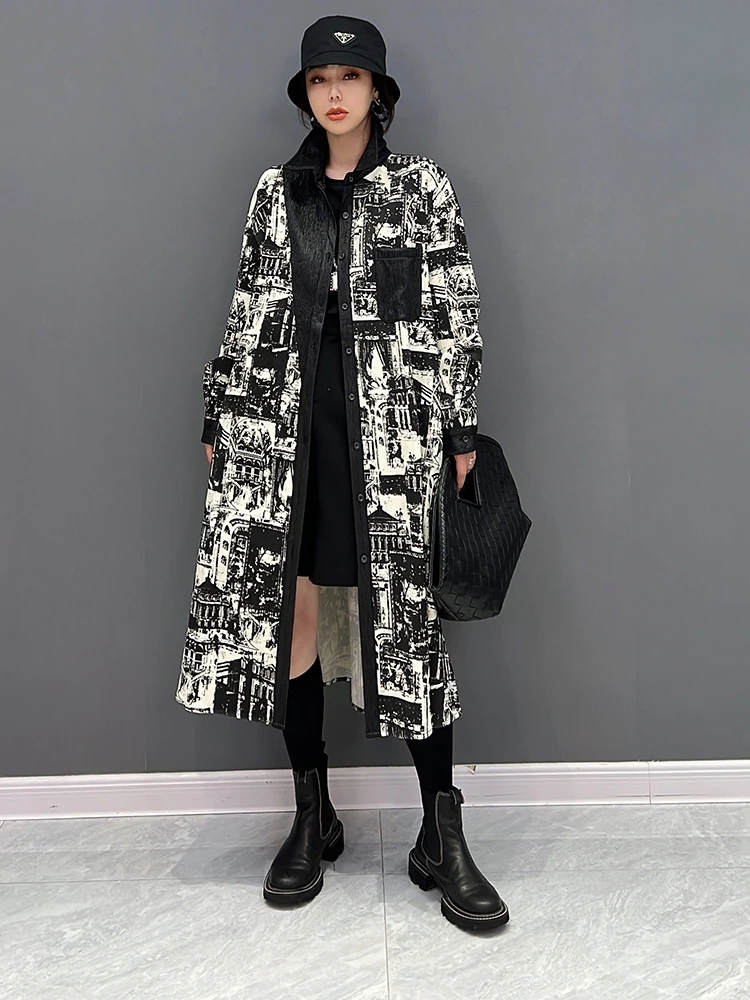 SuperAen 2022 Autumn New Korean Fashion Splice Denim Trench Coat Temperament Women Fashion Long Coats
SuperAen 2022 Autumn New Korean Fashion Splice Denim Trench Coat Temperament Women Fashion Long Coats