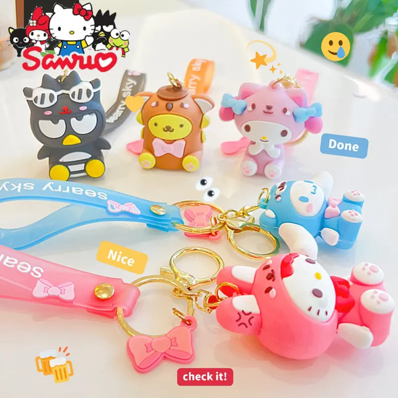 Sanrio Melody Kuromi Hello Kitty Cinnamoroll Pendant Keychain Toy Lovely Cute Cartoon Keychain Cartoon Key Buckle Small Gift
Sanrio Melody Kuromi Hello Kitty Cinnamoroll Pendant Keychain Toy Lovely Cute Cartoon Keychain Cartoon Key Buckle Small Gift