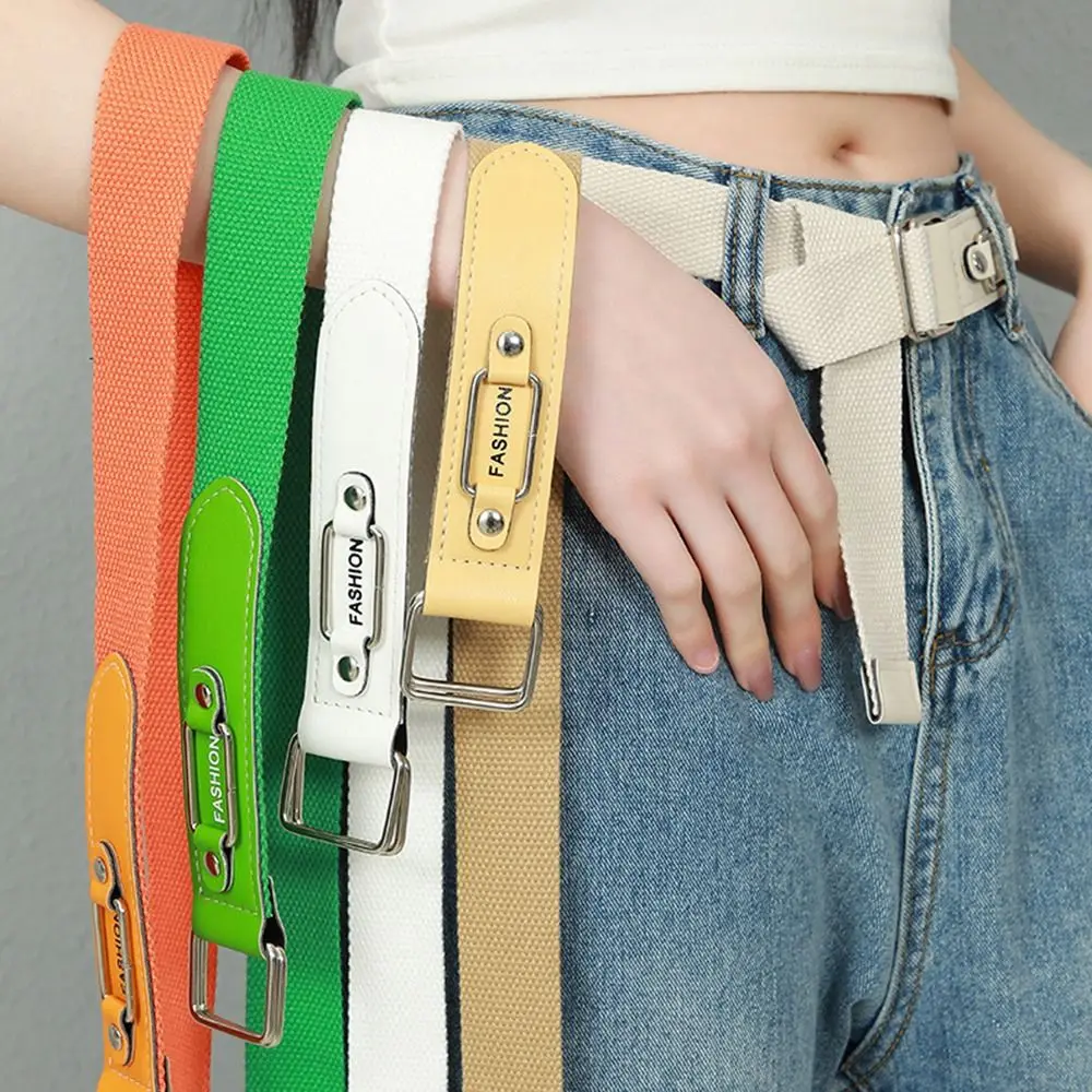 Retro For Women Overalls Belt Trouser For Men Iron Buckle Canvas Woven Belt Waist Belt Waist Accessories Waistband 
Retro For Women Overalls Belt Trouser For Men Iron Buckle Canvas Woven Belt Waist Belt Waist Accessories Waistband