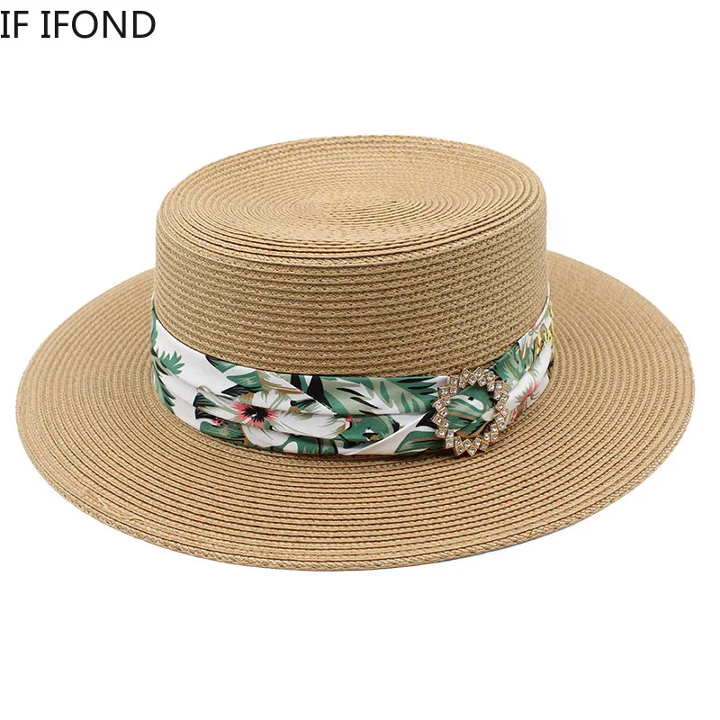 Womens Summer Sun Hats Flat Brim Side Straw Hat UV Protection Vacation Straw Hats Outdoor Beach Panama Cap
Womens Summer Sun Hats Flat Brim Side Straw Hat UV Protection Vacation Straw Hats Outdoor Beach Panama Cap