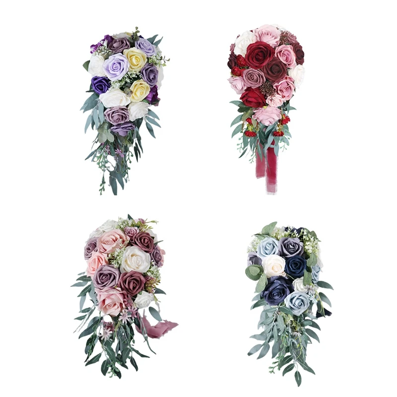 European Style Bride Water Drop Holding Flowers Simulation Rose Wedding Photo Props Wedding Party Decorations
European Style Bride Water Drop Holding Flowers Simulation Rose Wedding Photo Props Wedding Party Decorations