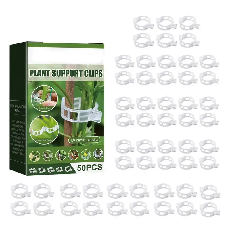 Tomato Clips For Support Plastic Plant Clips Supports 50pcs Plant Support Gardening Clips Reusable Protection Grafting Fixing
Tomato Clips For Support Plastic Plant Clips Supports 50pcs Plant Support Gardening Clips Reusable Protection Grafting Fixing