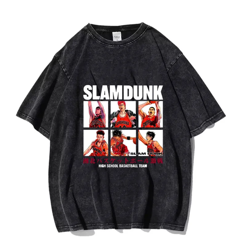 Anime Slam Dunk Shohoku Basket Ball Team T Shirt Sakuragi Hanamichi Print Vintage Washed T Shirts Oversized Unisex Clothes
Anime Slam Dunk Shohoku Basket Ball Team T Shirt Sakuragi Hanamichi Print Vintage Washed T Shirts Oversized Unisex Clothes