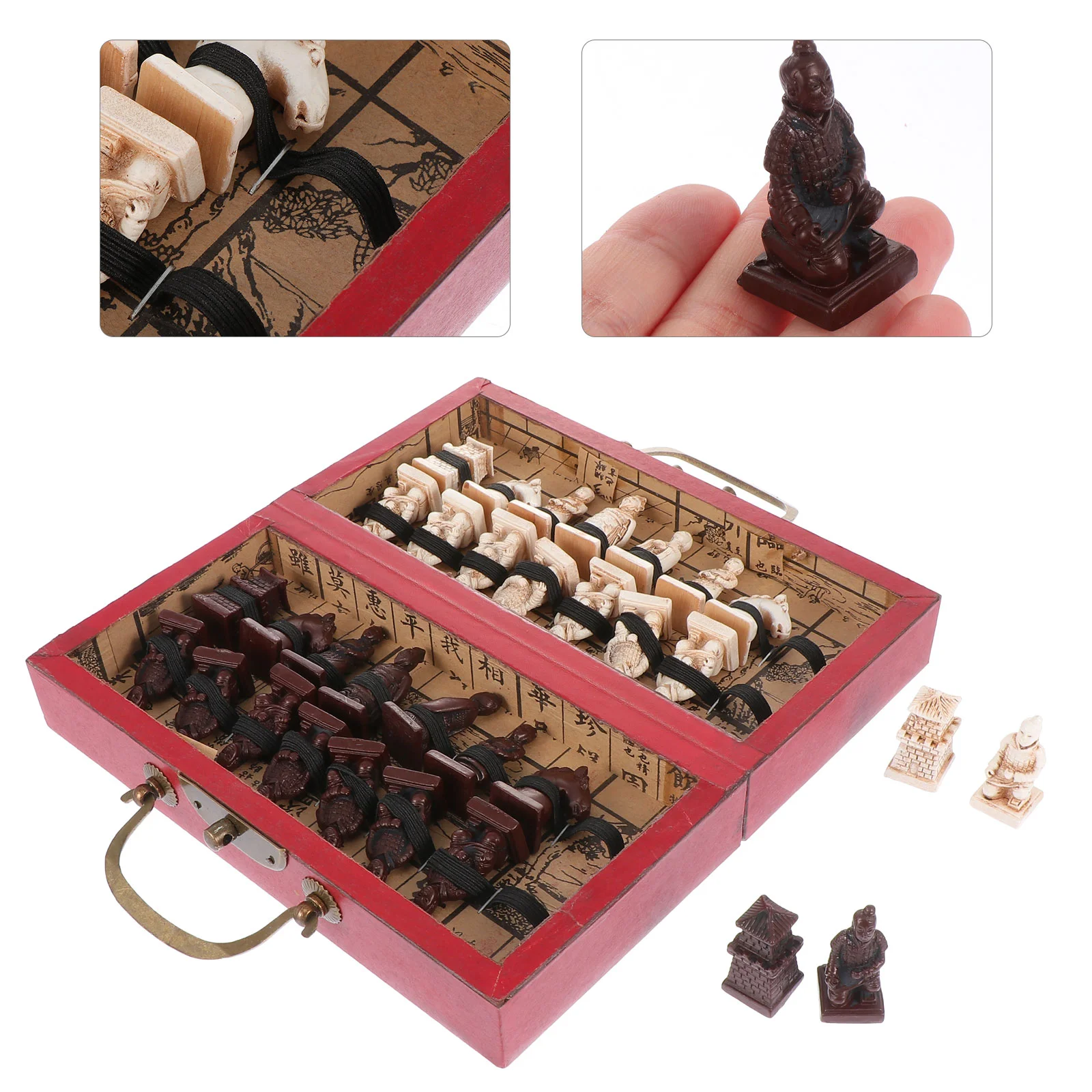 1 Set Movie Prop Retro Design Chess Small Size Chess Antique Chess for School Adult Kids Office
1 Set Movie Prop Retro Design Chess Small Size Chess Antique Chess for School Adult Kids Office