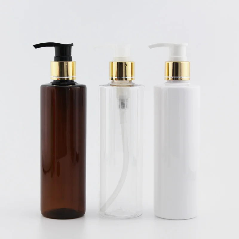 200ml Empty White Cosmetic PET Bottles Shampoo Gold Lotion Pump Container Plastic Cosmetic Packaging With Dispenser Shower Gel
200ml Empty White Cosmetic PET Bottles Shampoo Gold Lotion Pump Container Plastic Cosmetic Packaging With Dispenser Shower Gel