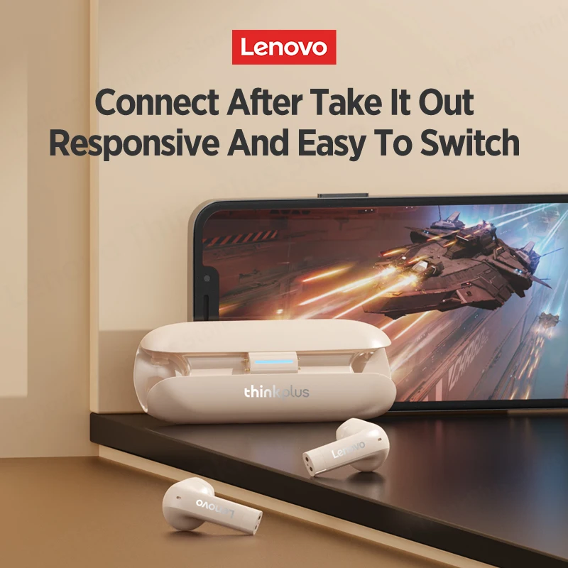 Original Lenovo TW60 TWS Bluetooth 5.3 Earphones HiFi Sound Noise Reduction Low Latency Headset Gaming Earphones Sport Earbud
Original Lenovo TW60 TWS Bluetooth 5.3 Earphones HiFi Sound Noise Reduction Low Latency Headset Gaming Earphones Sport Earbud