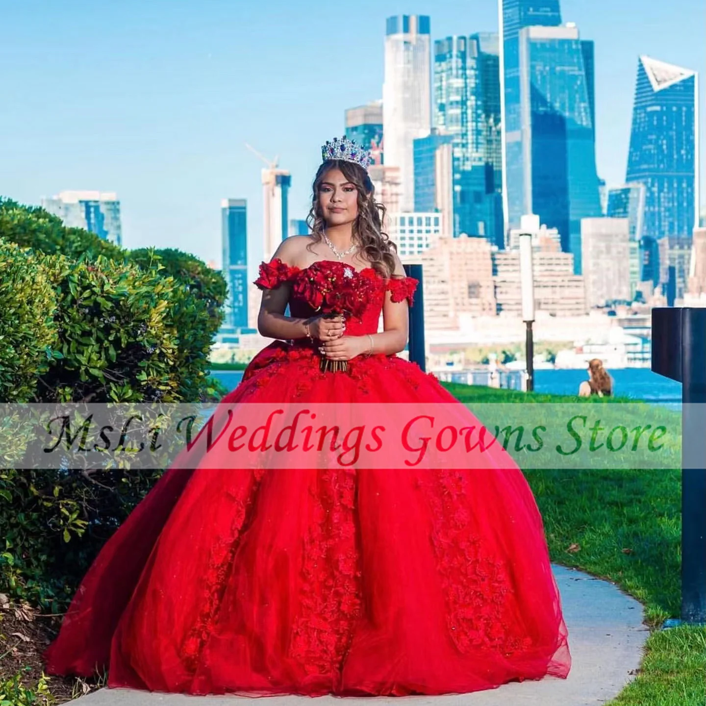 Red Quinceanera Dress Ball Gowns For Mexico Girls Apppliques Beads Strapless Tulle Formal Birthday Gowns فساتين quinceanera
Red Quinceanera Dress Ball Gowns For Mexico Girls Apppliques Beads Strapless Tulle Formal Birthday Gowns فساتين quinceanera