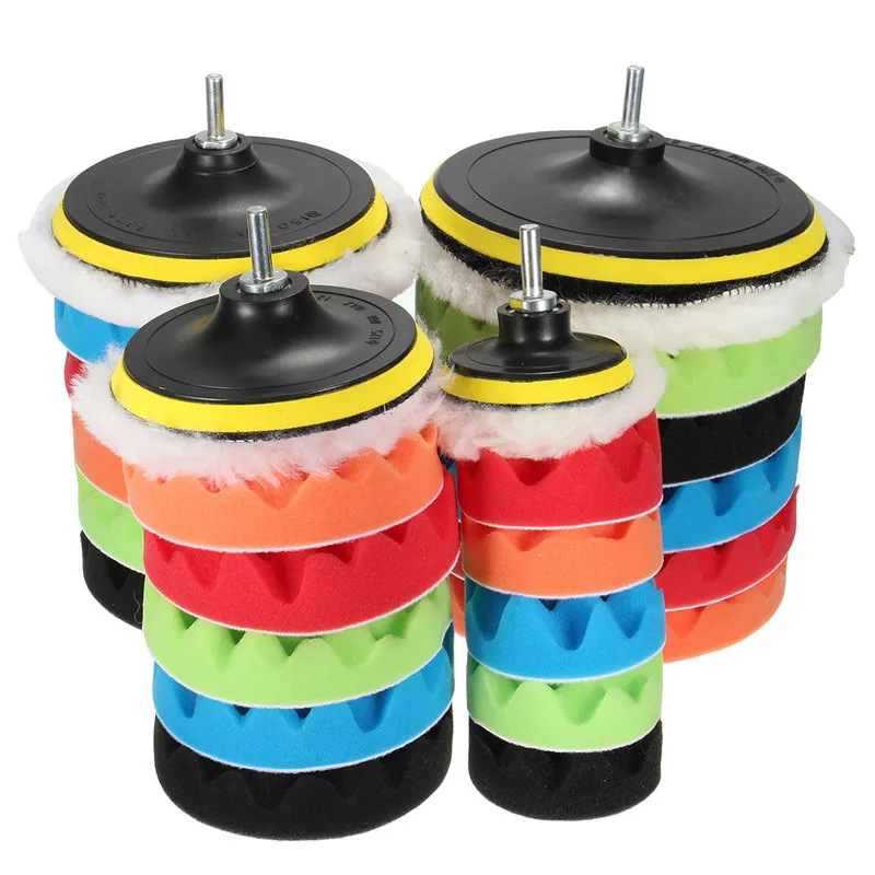 7Pcs 3/5/6/7inch Buffing Sponge Pad Set High Gross Polishing Waxing Pad Kit For Auto Car Truck Boat Polisher Removes Scratche
7Pcs 3/5/6/7inch Buffing Sponge Pad Set High Gross Polishing Waxing Pad Kit For Auto Car Truck Boat Polisher Removes Scratche