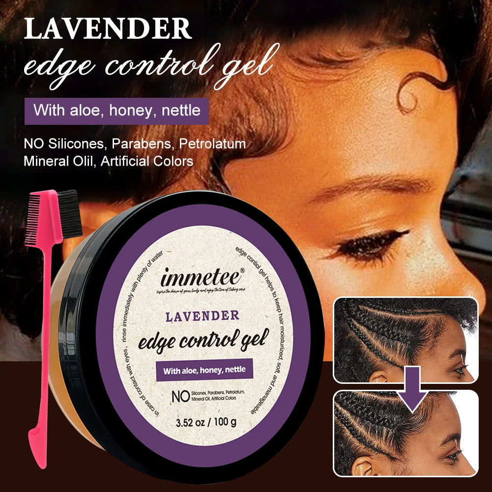 Lavender Hair Wax Stick Hair Edge Control Gel Hair Oil Wax Cream With Brush Anti-Frizz Broken Hair Styling Cream For Men Women
Lavender Hair Wax Stick Hair Edge Control Gel Hair Oil Wax Cream With Brush Anti-Frizz Broken Hair Styling Cream For Men Women