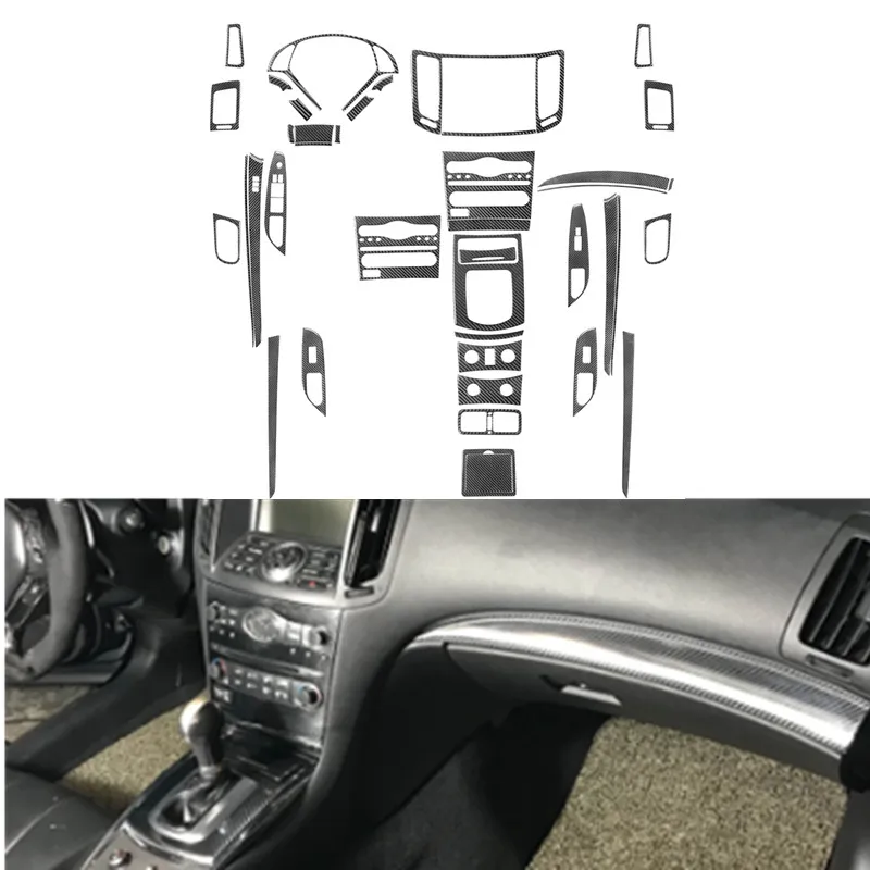 For Infiniti G37 SEDAN 2010-2013 Car Interior Decoration and Protection Black Carbon Fiber Sticker Accessories
For Infiniti G37 SEDAN 2010-2013 Car Interior Decoration and Protection Black Carbon Fiber Sticker Accessories