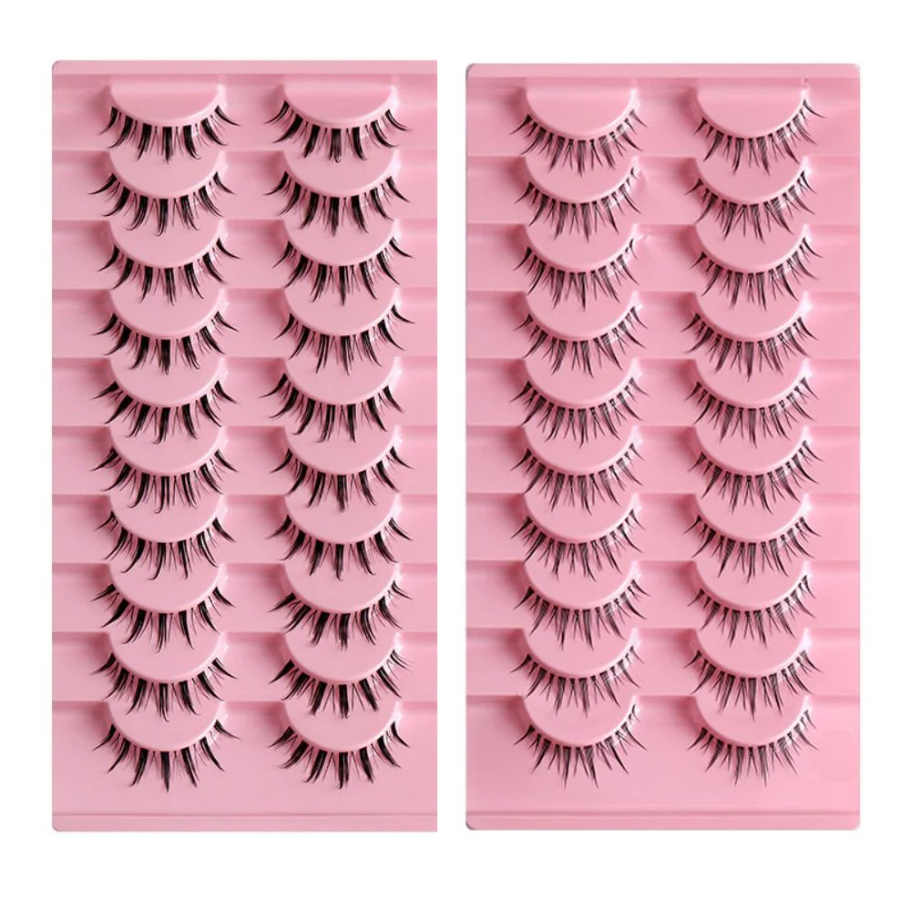 10 Pairs Manga Lashes Cosplay 3D Faux Mink Lashes Natural Long Short Full Strip Lashes Clear Band Soft Natural Eyelashes
10 Pairs Manga Lashes Cosplay 3D Faux Mink Lashes Natural Long Short Full Strip Lashes Clear Band Soft Natural Eyelashes