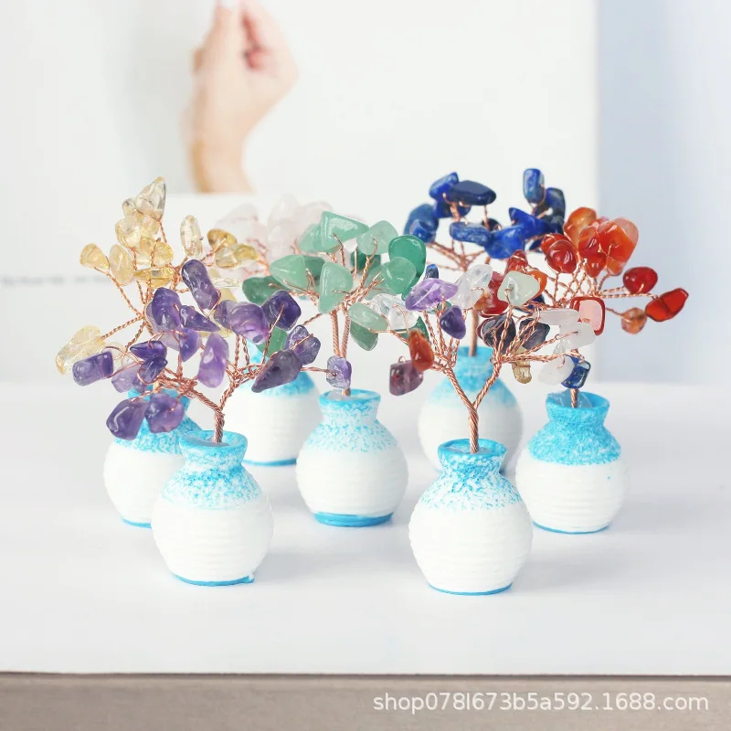 Creative Crafts Mini Lucky Trees Vase Copper Wire Wrapped Handmade Feng Shui Mineral Room Decor Table Gemstones Healing Reiki
Creative Crafts Mini Lucky Trees Vase Copper Wire Wrapped Handmade Feng Shui Mineral Room Decor Table Gemstones Healing Reiki