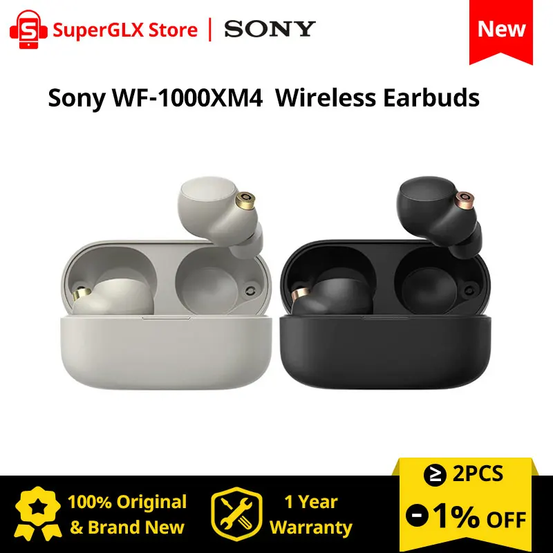 Оригинальные новые беспроводные наушники Sony WF-1000XM4 с шумоподавлением и встроенным Alexa черного цвета
Оригинальные новые беспроводные наушники Sony WF-1000XM4 с шумоподавлением и встроенным Alexa черного цвета