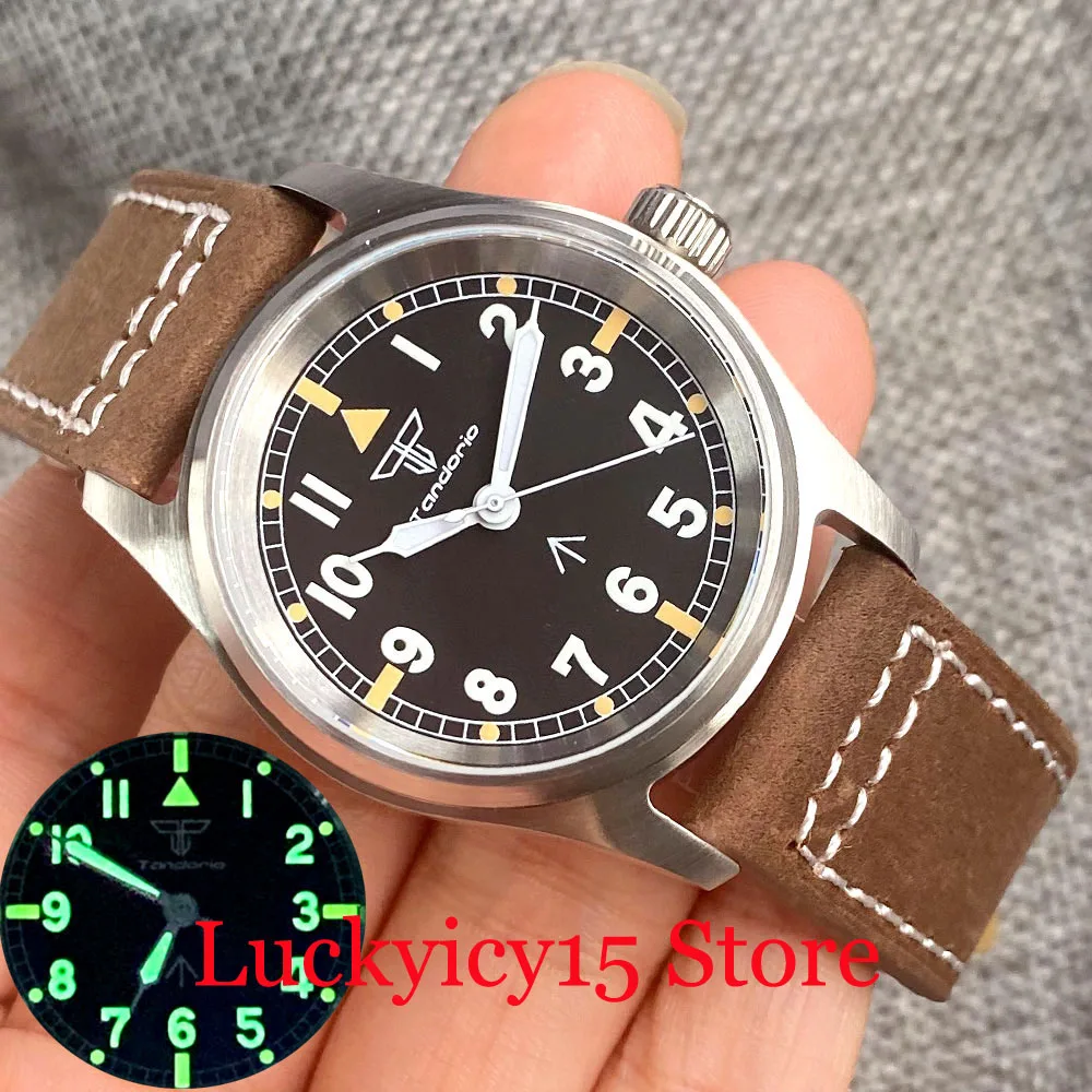Tandorio Brand Black Dial Luminous 200M Waterproof 36MM NH35 PT5000 Movement Automatic Men Watch Leather Bracelet Sapphire Glass
Tandorio Brand Black Dial Luminous 200M Waterproof 36MM NH35 PT5000 Movement Automatic Men Watch Leather Bracelet Sapphire Glass
