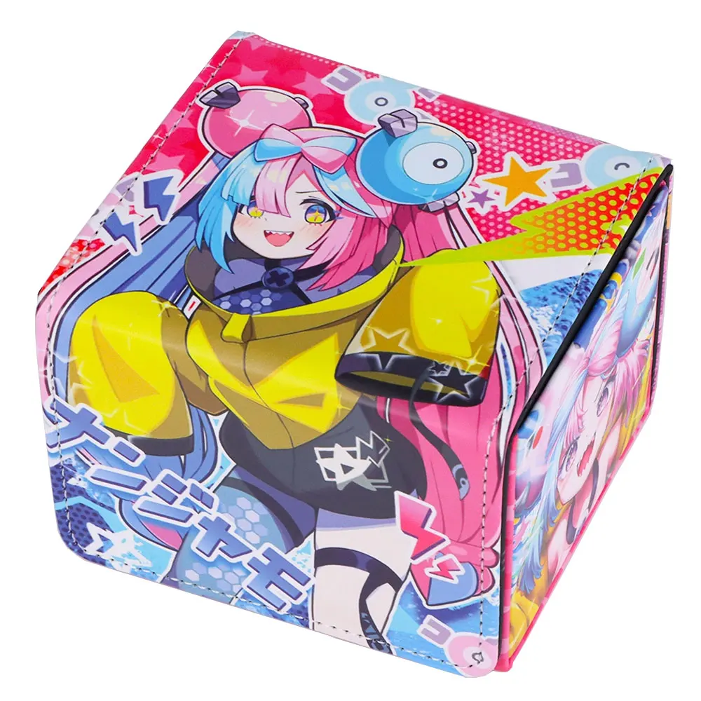 PU Leather Deck Card Boxes 100+ Sleeved Cards Deck Game Box for Collectible Cards Deck Playing Card Box Compatible with MTG TCG 
PU Leather Deck Card Boxes 100+ Sleeved Cards Deck Game Box for Collectible Cards Deck Playing Card Box Compatible with MTG TCG