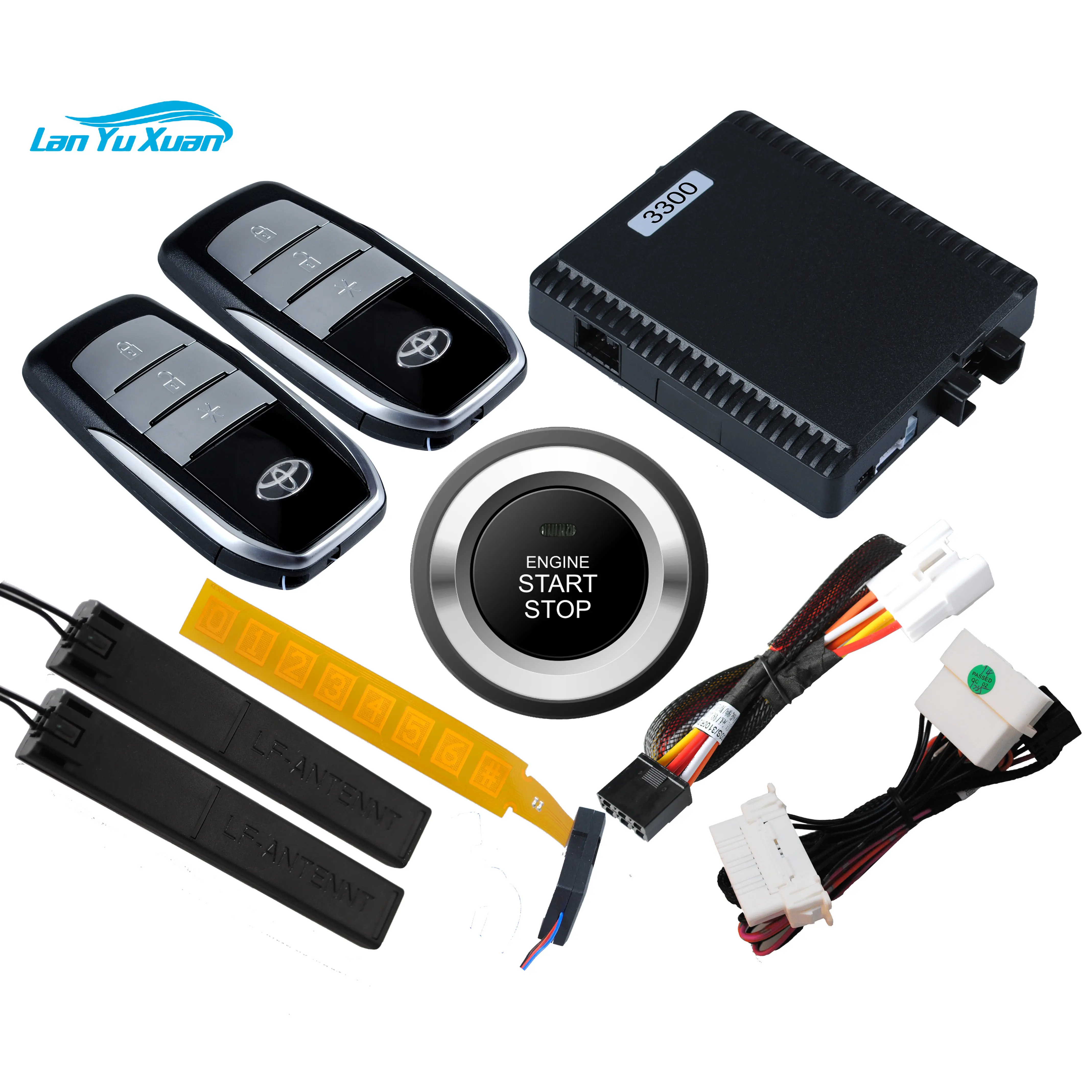 keyless entry system car start stop PKE Eengine Start Stop System Car Alarm with Phone APP
keyless entry system car start stop PKE Eengine Start Stop System Car Alarm with Phone APP