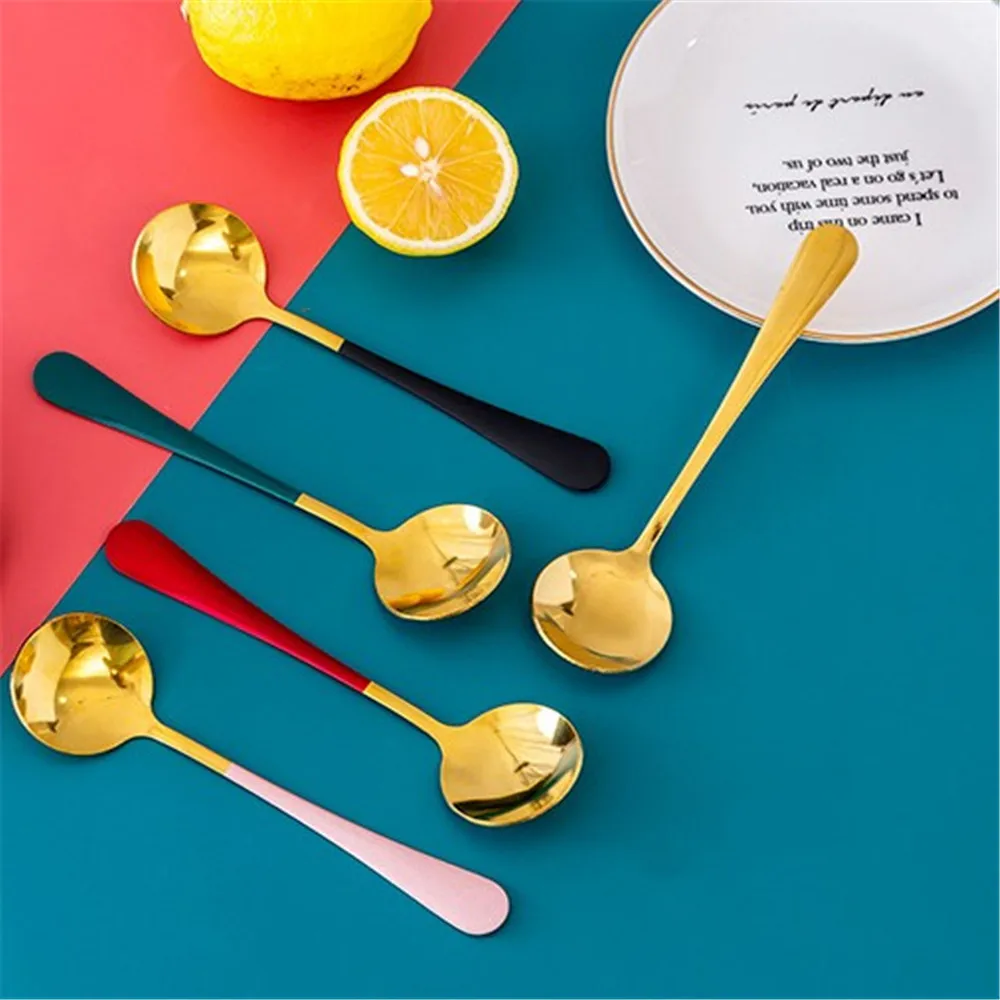 Retro Round Shaped Coffee Spoon Stainless Steel Coffee Stirring Spoon Tea-spoon Ice Cream Honey Spoon Cutlery Kitchen Tableware
Retro Round Shaped Coffee Spoon Stainless Steel Coffee Stirring Spoon Tea-spoon Ice Cream Honey Spoon Cutlery Kitchen Tableware
