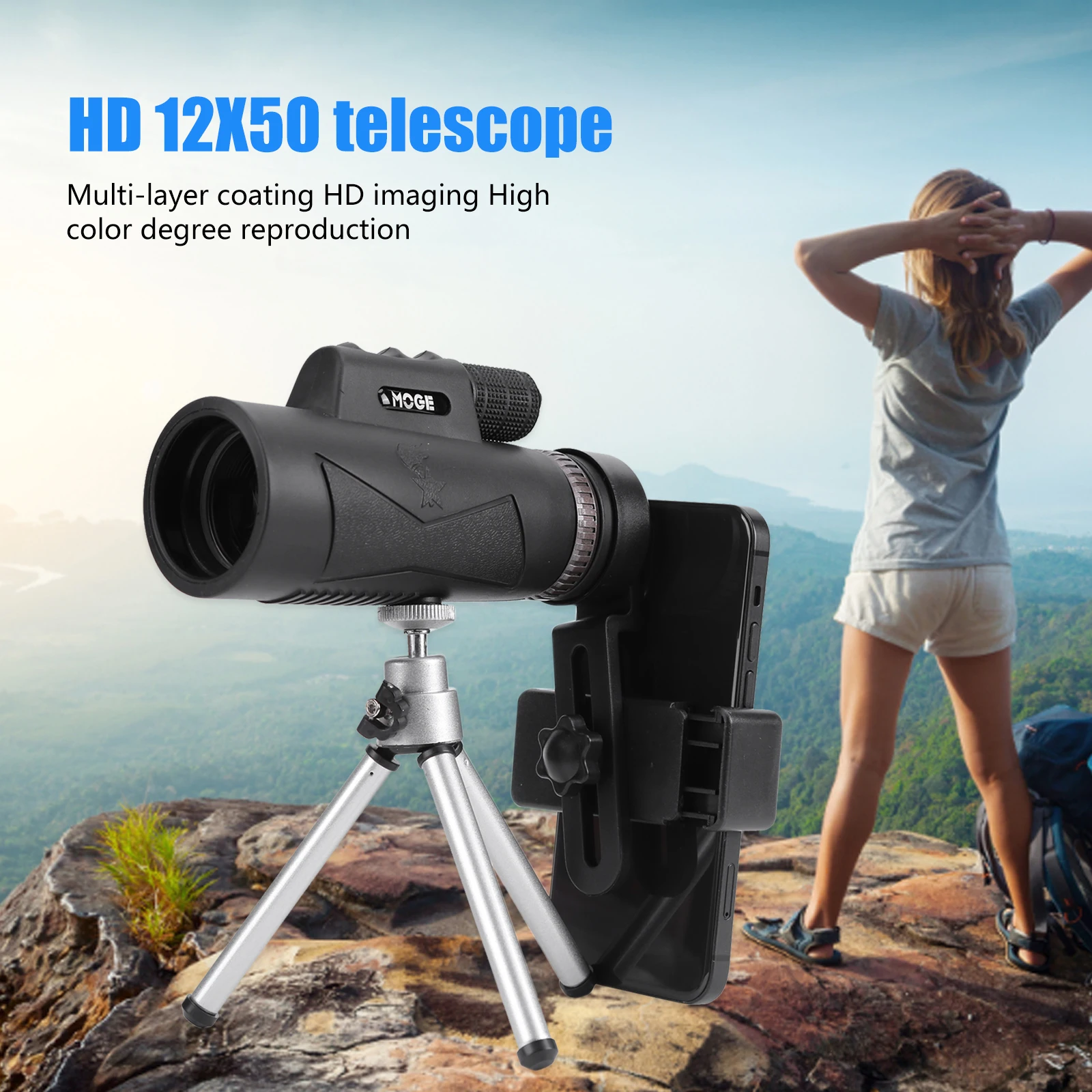 Портативный Монокуляр высокой мощности 12X50 HD с ночным видением и держателем, ручной монокулярный телескоп K7 Prism
Портативный Монокуляр высокой мощности 12X50 HD с ночным видением и держателем, ручной монокулярный телескоп K7 Prism