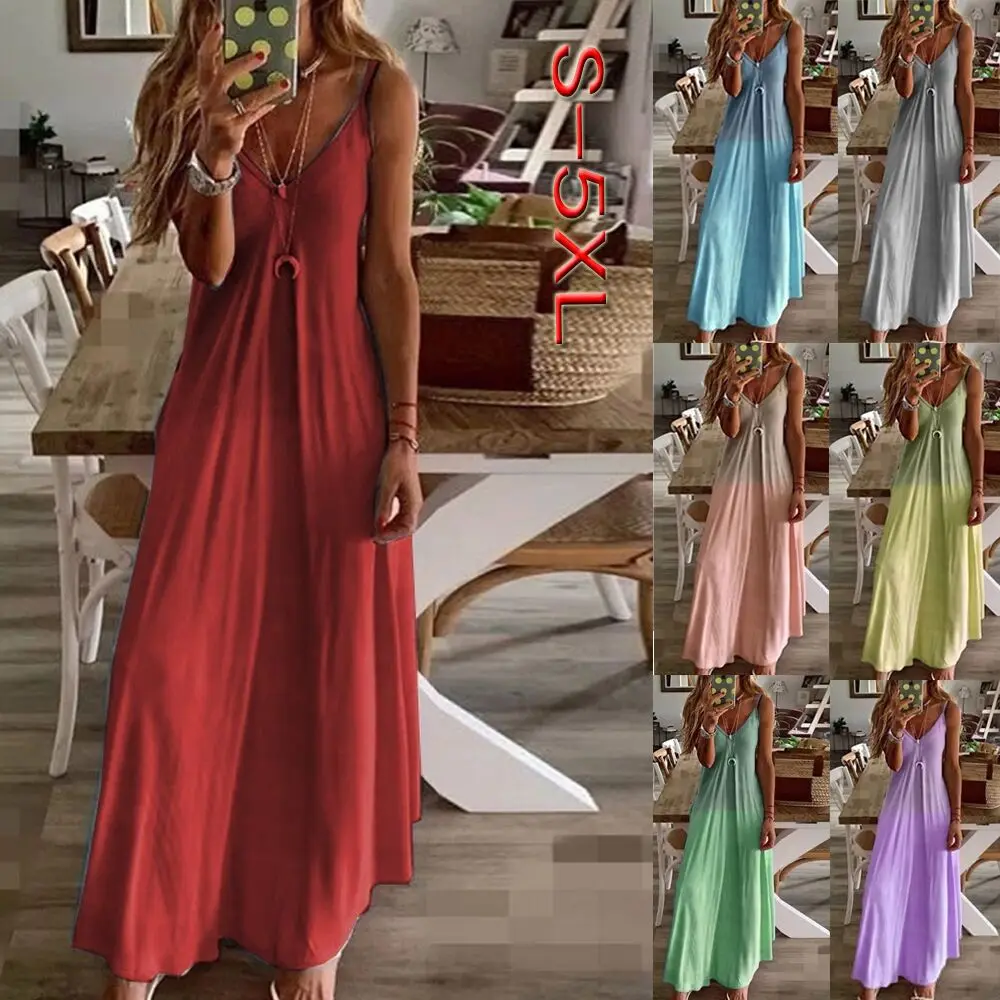 Spring and Summer New Women's Clothing Slimming Gradient Printing Long Dress Casual Fashion Long Dresses Lady
Spring and Summer New Women's Clothing Slimming Gradient Printing Long Dress Casual Fashion Long Dresses Lady