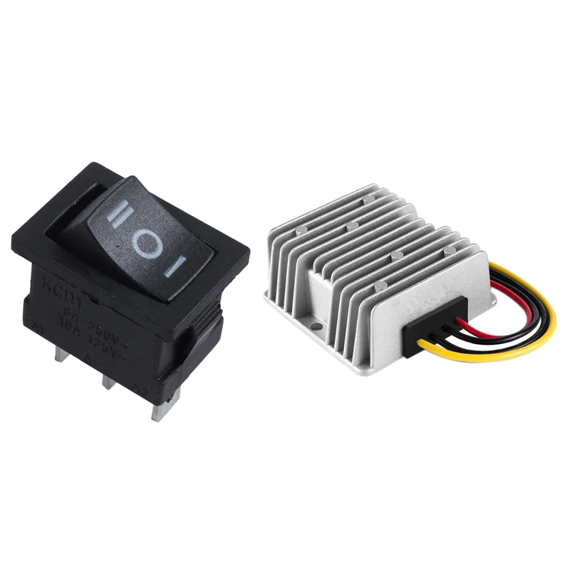 SPDT ON-OFF-ON 3 Position Snap In Boat Rocker Switch 250V/6A 125V/10A With 12V TO 24V 15A 360W Dc Converter
SPDT ON-OFF-ON 3 Position Snap In Boat Rocker Switch 250V/6A 125V/10A With 12V TO 24V 15A 360W Dc Converter