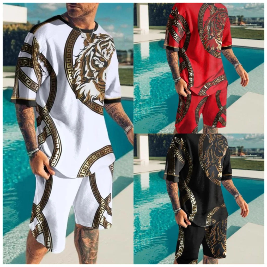 Summer Men's 3D Printing Casual Men Sets Short Outfits T Shirt +Shorts Fashion Male Tracksuit Set Men's Clothing 2 Pieces Set
Summer Men's 3D Printing Casual Men Sets Short Outfits T Shirt +Shorts Fashion Male Tracksuit Set Men's Clothing 2 Pieces Set