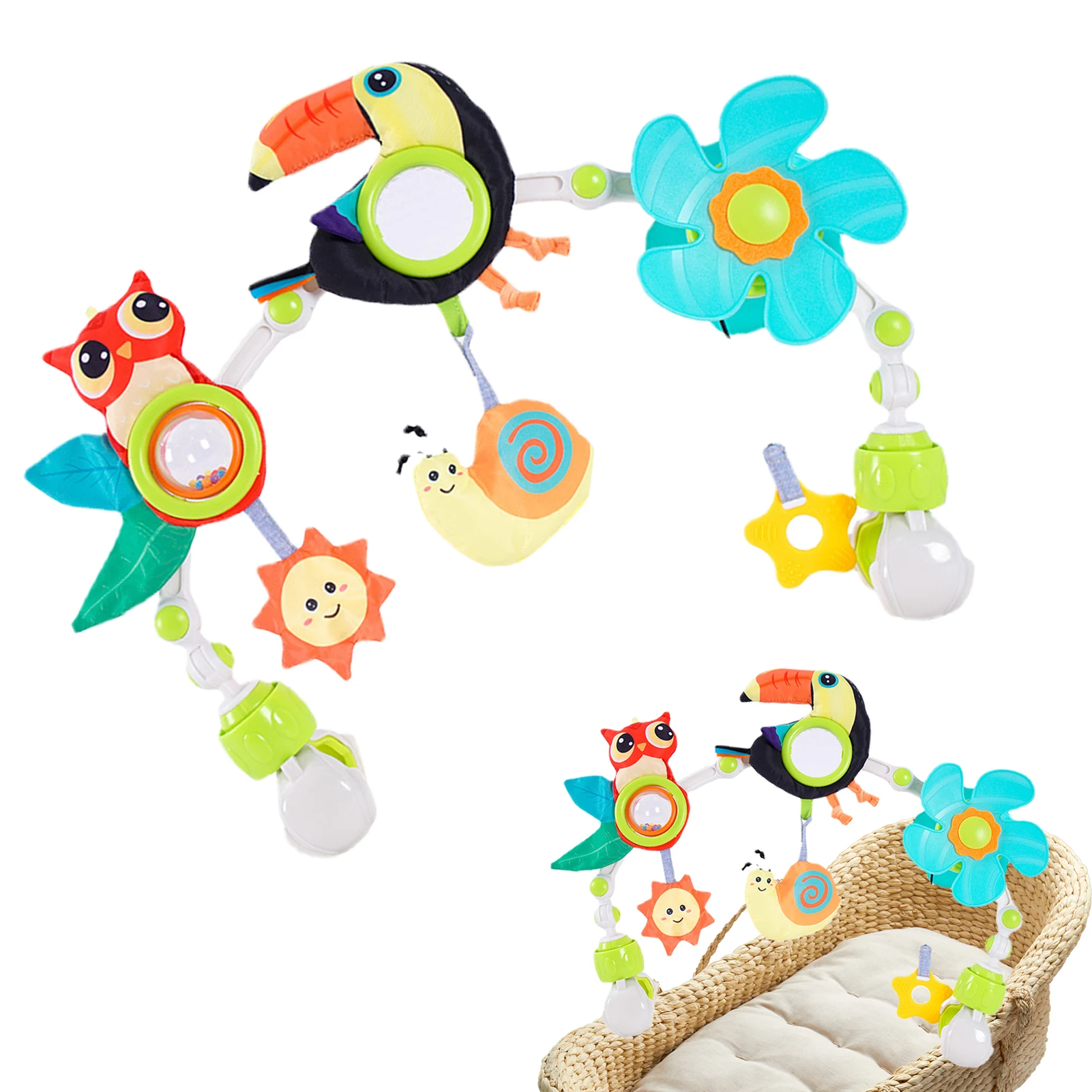 Baby Crib Arch Toy Infant Spiral Plush Activity Hanging Toys Colorful Sensory Education Hanging Play Toy For Infants Boys Girls
Baby Crib Arch Toy Infant Spiral Plush Activity Hanging Toys Colorful Sensory Education Hanging Play Toy For Infants Boys Girls