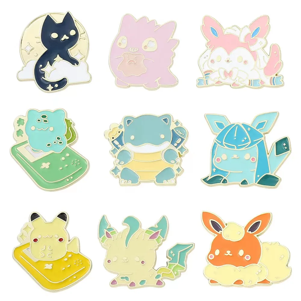 Pokemon Anime Cartoon Enamel Pins Pikachu Gengar Brooches Brooch Bag Clothes Cosmic Badge Collection Jewelry Kid Gift for Girls 
Pokemon Anime Cartoon Enamel Pins Pikachu Gengar Brooches Brooch Bag Clothes Cosmic Badge Collection Jewelry Kid Gift for Girls