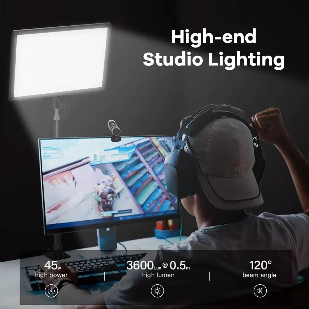 LED Photography Fill-in Light Dimmable Three Color LED Video Lighting Panel EU Plug For Live Stream Photo Studio Lamp New
LED Photography Fill-in Light Dimmable Three Color LED Video Lighting Panel EU Plug For Live Stream Photo Studio Lamp New