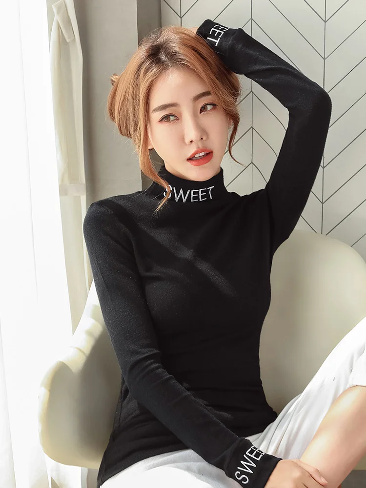Undershirt Women's Spring and Autumn New Half-High Collar Inner Match T-shirt Knitted Long-Sleeved T-shirt Slim Top Thickened
Undershirt Women's Spring and Autumn New Half-High Collar Inner Match T-shirt Knitted Long-Sleeved T-shirt Slim Top Thickened