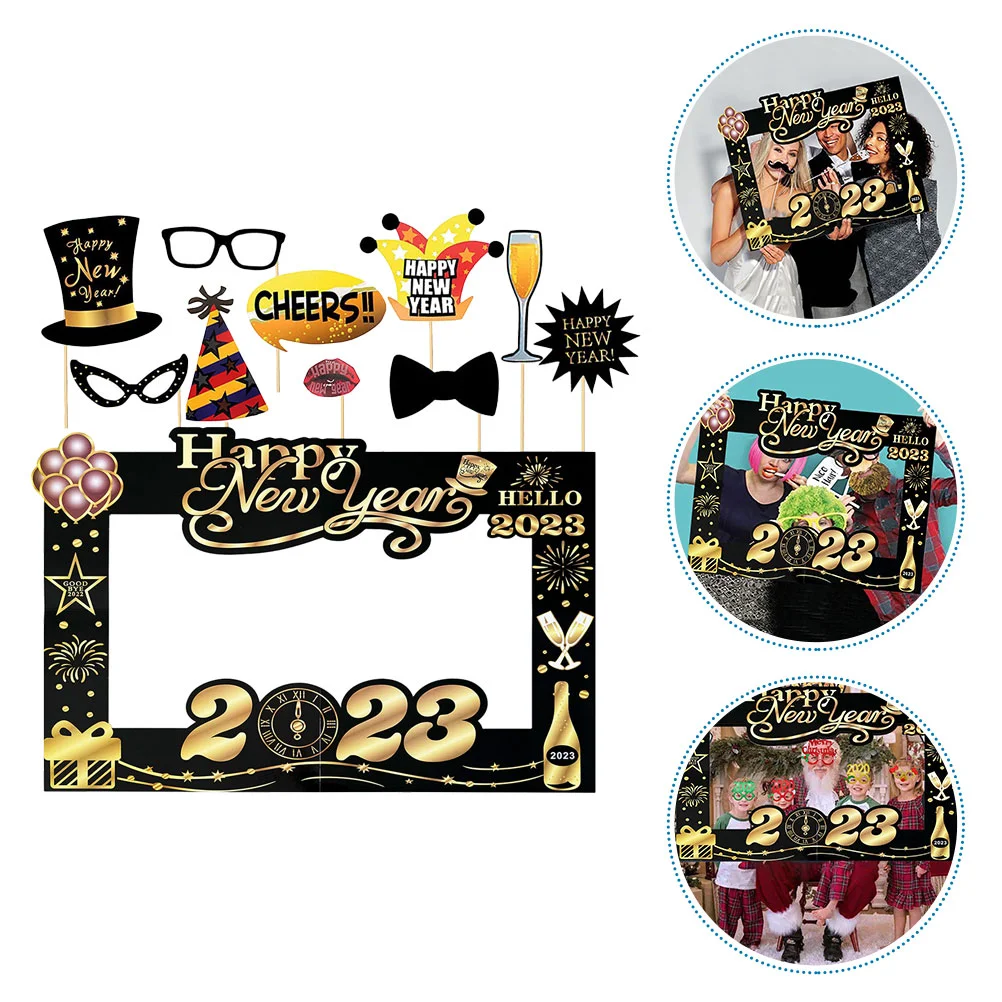 New Props Party Photo Year 2023 Booth Picture Prop Frame Selfie Years Favor Supplies Eve Funny Eyeglasses Glasses Celebration
New Props Party Photo Year 2023 Booth Picture Prop Frame Selfie Years Favor Supplies Eve Funny Eyeglasses Glasses Celebration