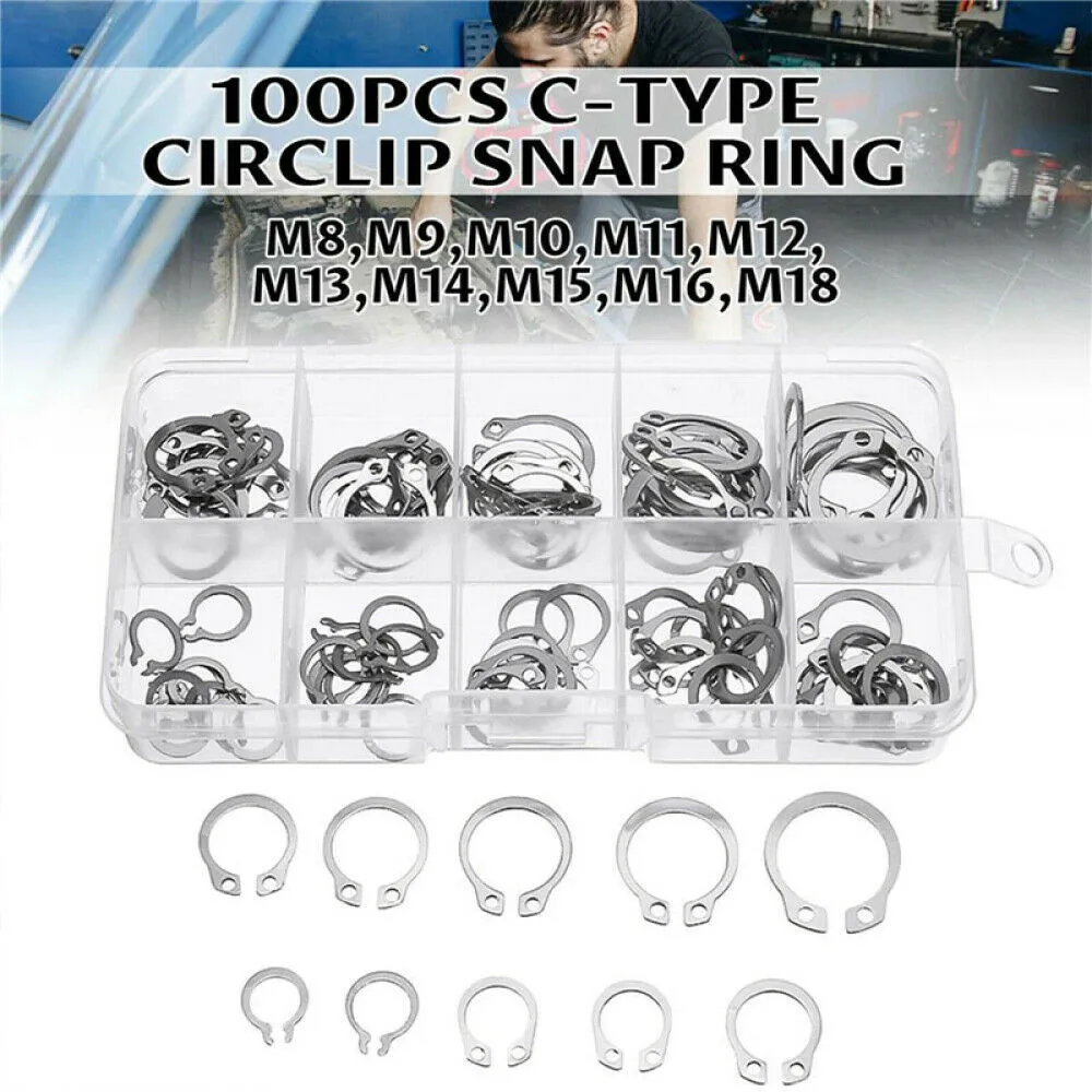 External Retaining Ring Case Circlip Fastener Repair Rust Resistance Set Storage 304 Stainless Steel Brand New
External Retaining Ring Case Circlip Fastener Repair Rust Resistance Set Storage 304 Stainless Steel Brand New