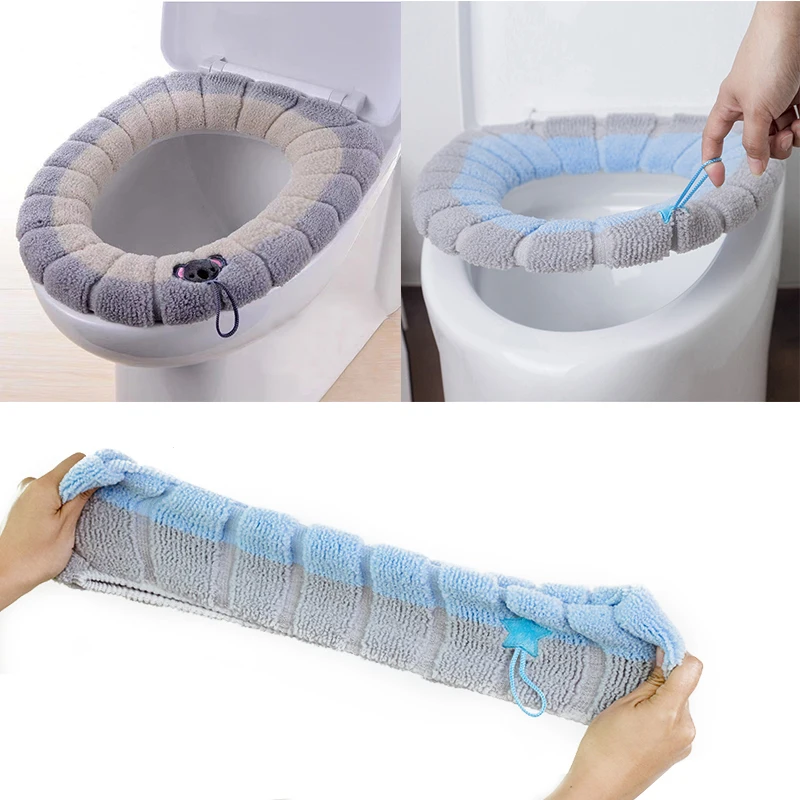 Soft Warm Toilet Seat Cover Mat Bathroom Toilet Pad Cushion with Handle Thicker Soft Washable Closestool Warmer Accessories
Soft Warm Toilet Seat Cover Mat Bathroom Toilet Pad Cushion with Handle Thicker Soft Washable Closestool Warmer Accessories