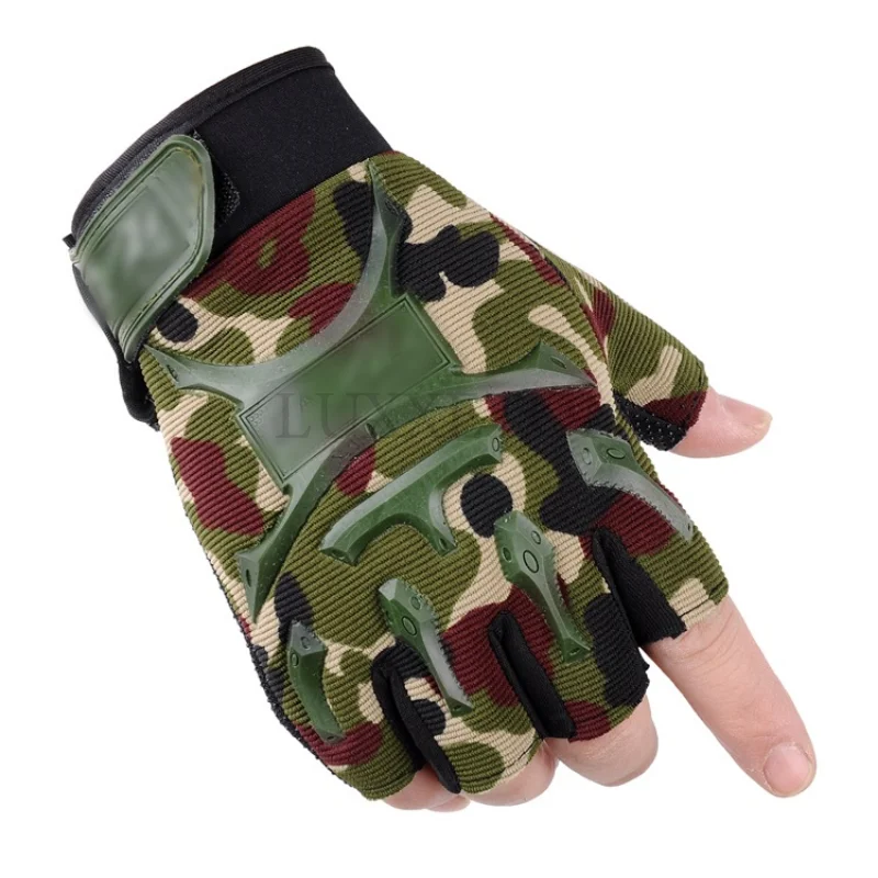 Outdoor Half Fingerless Glove Riding Fitness Hiking Bike Fighting Protection Tactics Men Breathable Anti-shock Non-slip Gloves 
Outdoor Half Fingerless Glove Riding Fitness Hiking Bike Fighting Protection Tactics Men Breathable Anti-shock Non-slip Gloves