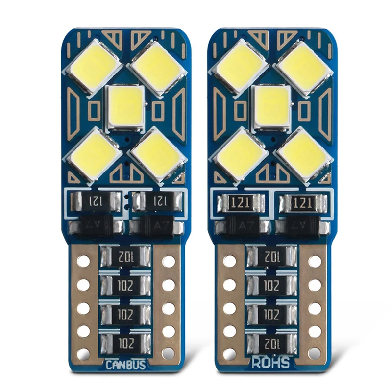W5W T10 Car Led Signal Lamp 501 194 2825 Bulbs 10SMD Super Bright Clearance Lights Reading Lights Interior Lighting 6000K 12V
W5W T10 Car Led Signal Lamp 501 194 2825 Bulbs 10SMD Super Bright Clearance Lights Reading Lights Interior Lighting 6000K 12V