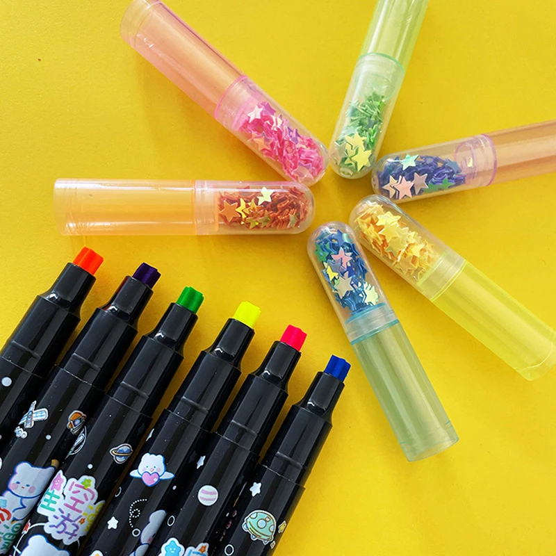 6 Color/Set Kawaii Pentagram Pen Head Highlighter Pen Candy Color Stamper Pen Hand Account Student Gift School Stationery Supply
6 Color/Set Kawaii Pentagram Pen Head Highlighter Pen Candy Color Stamper Pen Hand Account Student Gift School Stationery Supply