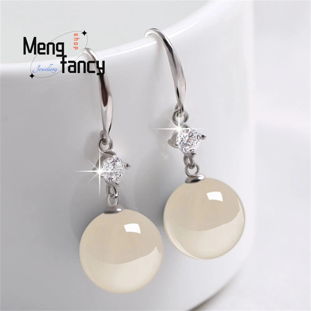 Natural S925 Silver Agate Chalcedony Earring Designer Vintage Fashion Elegant Holiday Gift Diamond Best Selling Jewelry Souvenir
Natural S925 Silver Agate Chalcedony Earring Designer Vintage Fashion Elegant Holiday Gift Diamond Best Selling Jewelry Souvenir