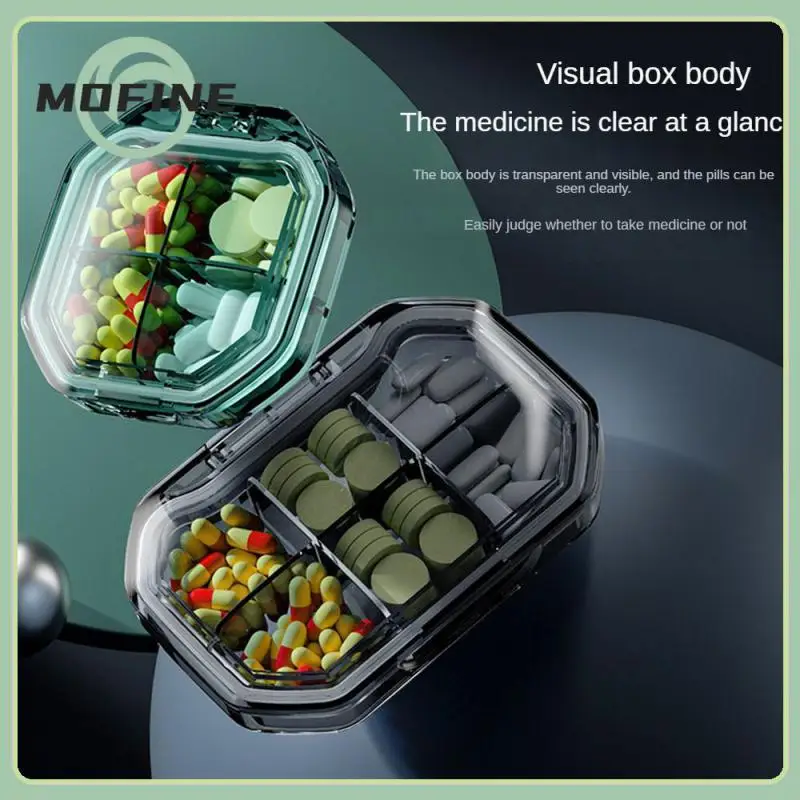 Moisture-proof Storage Box Four Grid/six Grid Pill Box Multi-functional Mini Pill Medicine Box Pill Organizer Portable Small
Moisture-proof Storage Box Four Grid/six Grid Pill Box Multi-functional Mini Pill Medicine Box Pill Organizer Portable Small