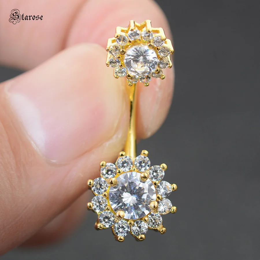 1.6x10mm 14G Belly Bar Gold Color Belly Piercing Nombril Surgical Steel Belly Button Rings Round Zircon Navel Piercing Earrings
1.6x10mm 14G Belly Bar Gold Color Belly Piercing Nombril Surgical Steel Belly Button Rings Round Zircon Navel Piercing Earrings